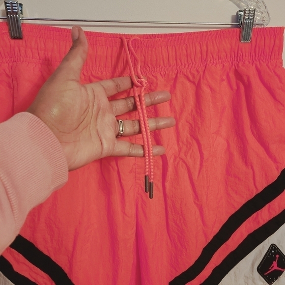Air Jordan | Men's Retro Pink and Black Colorblock Legacy Swim Shorts (Size 3XL) - Picture 3 of 14